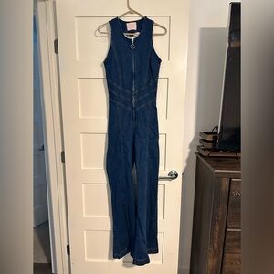 Heart Denim Romper